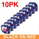 10PK Black on Red