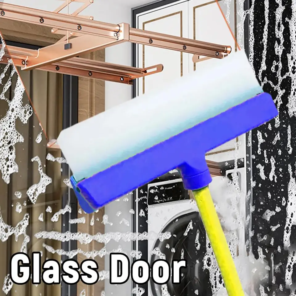 Window Squeegee Kit | 12-Inch Silicone Blade | Car & Glass Cleaning Tool - Thumbnail 3