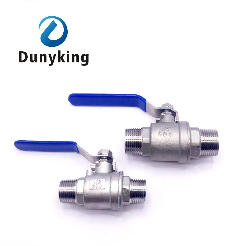 304 Stainless Steel Full Port Ball Valve | External Thread Gate Valve | DN8-40 Water Switch - Thumbnail 4