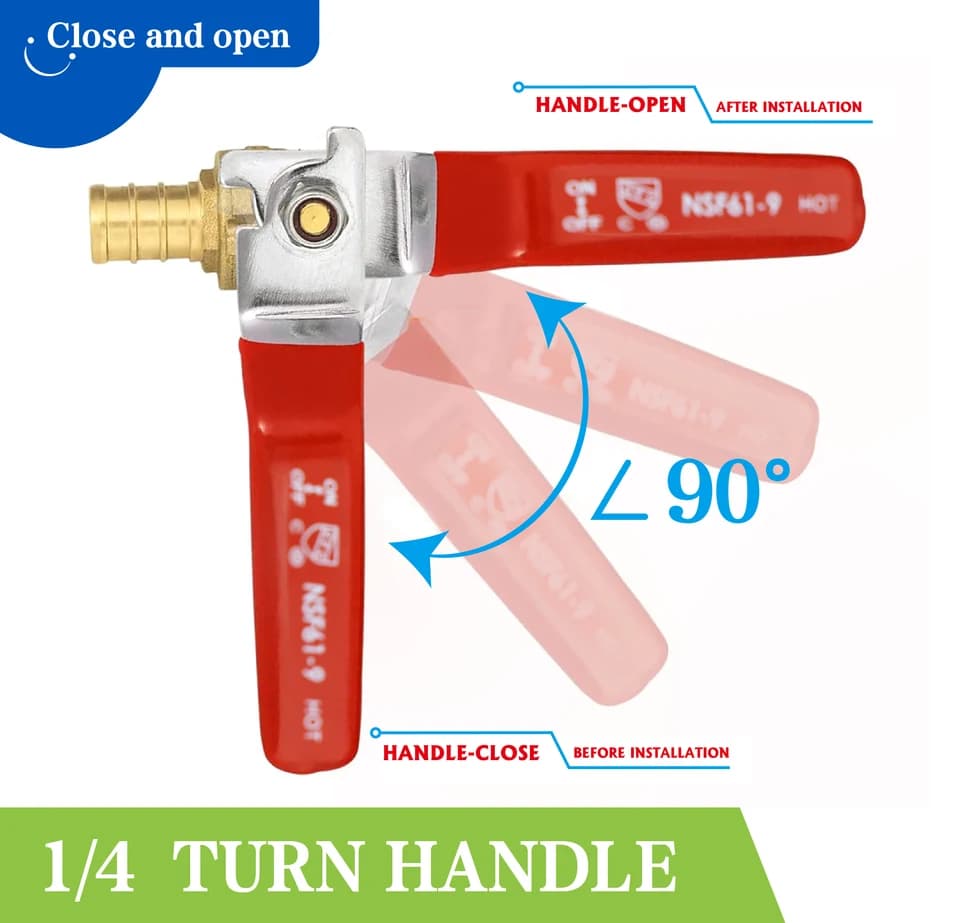 3/4" PEX Double Check Ball Valve | Hot & Cold Water System | 10 Pack 80411 - Thumbnail 5