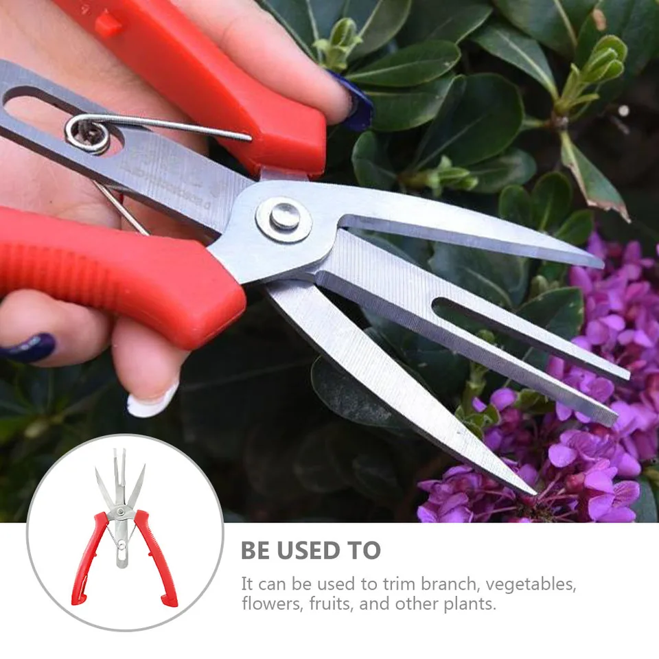 Secateurs | Double-Blade Pruning Shears | For Harvesting & Trimming - Thumbnail 3