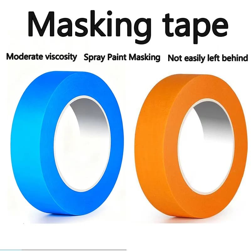 Yellow Masking Tape | Easy Tear | 2cm for Decorating - Thumbnail 3