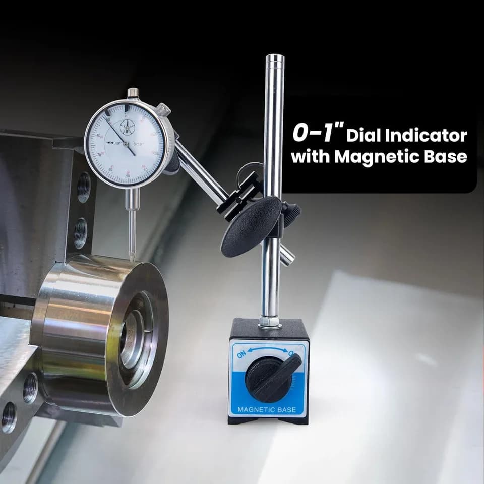 Dial Test Indicator with Magnetic Base | Flexible Arm Stand | Precision Measurement - Thumbnail 6