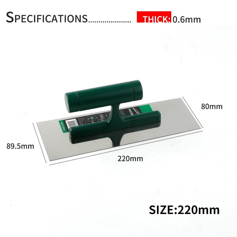 Bricklaying Mortar Board & Trowel Set | Stainless Steel | Plastering & Cement Scraper - Thumbnail 2