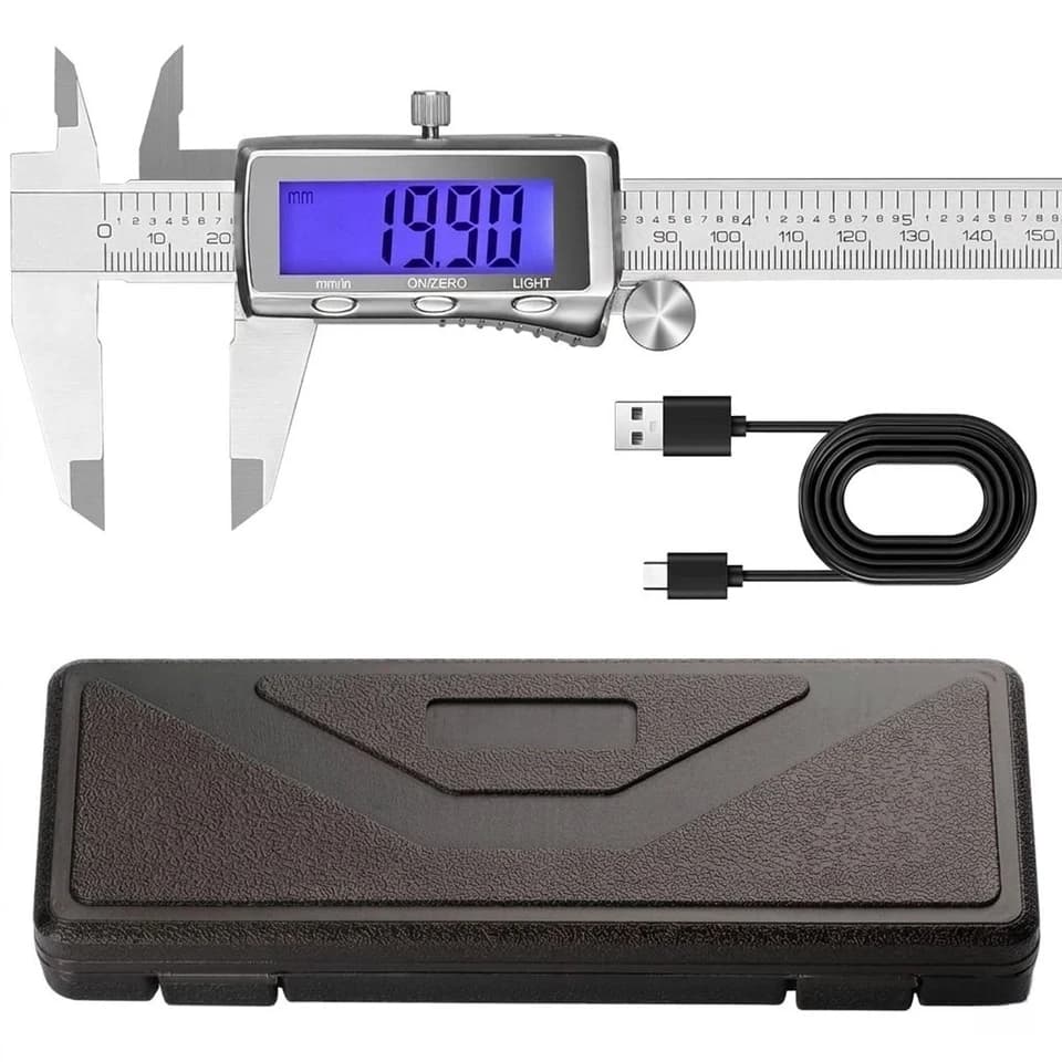 Digital Vernier Caliper 0-150mm | Backlit LCD | DIY Woodworking - Thumbnail 7