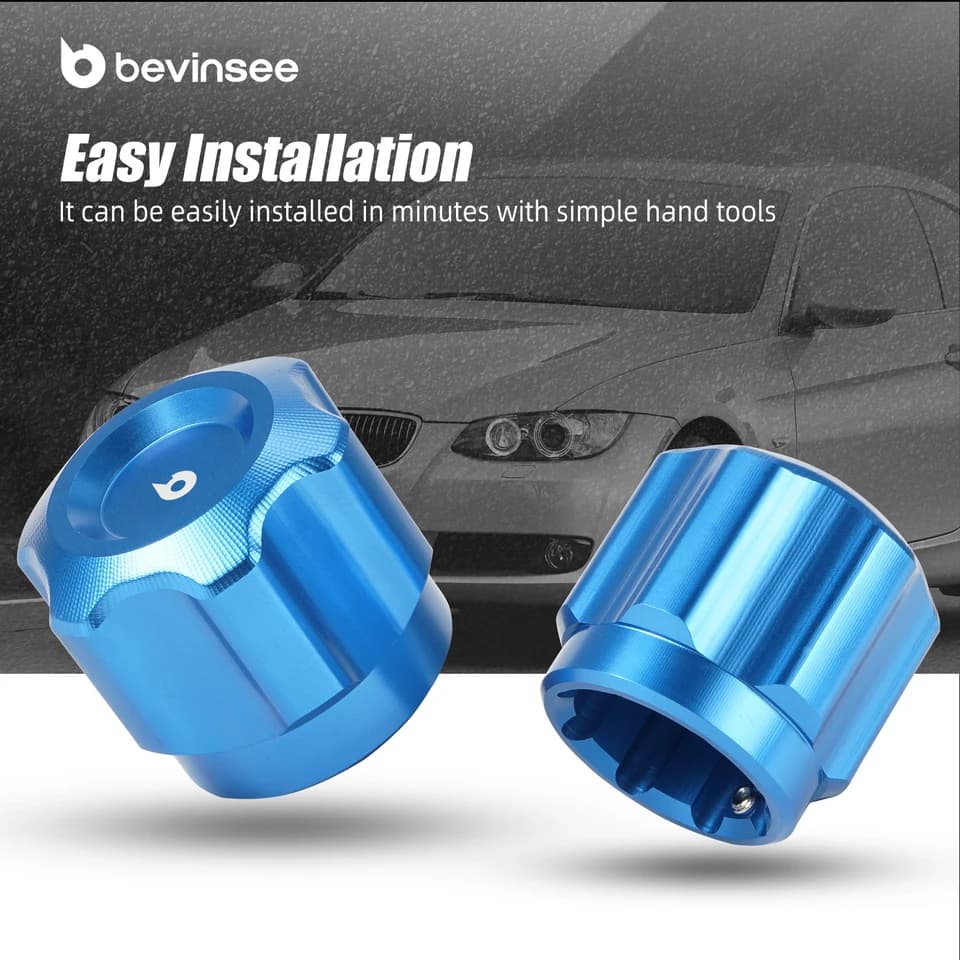 AC Recharge Kit | AC Valve Service Caps | For BMW E90 E46 & MINI R56 - Thumbnail 4