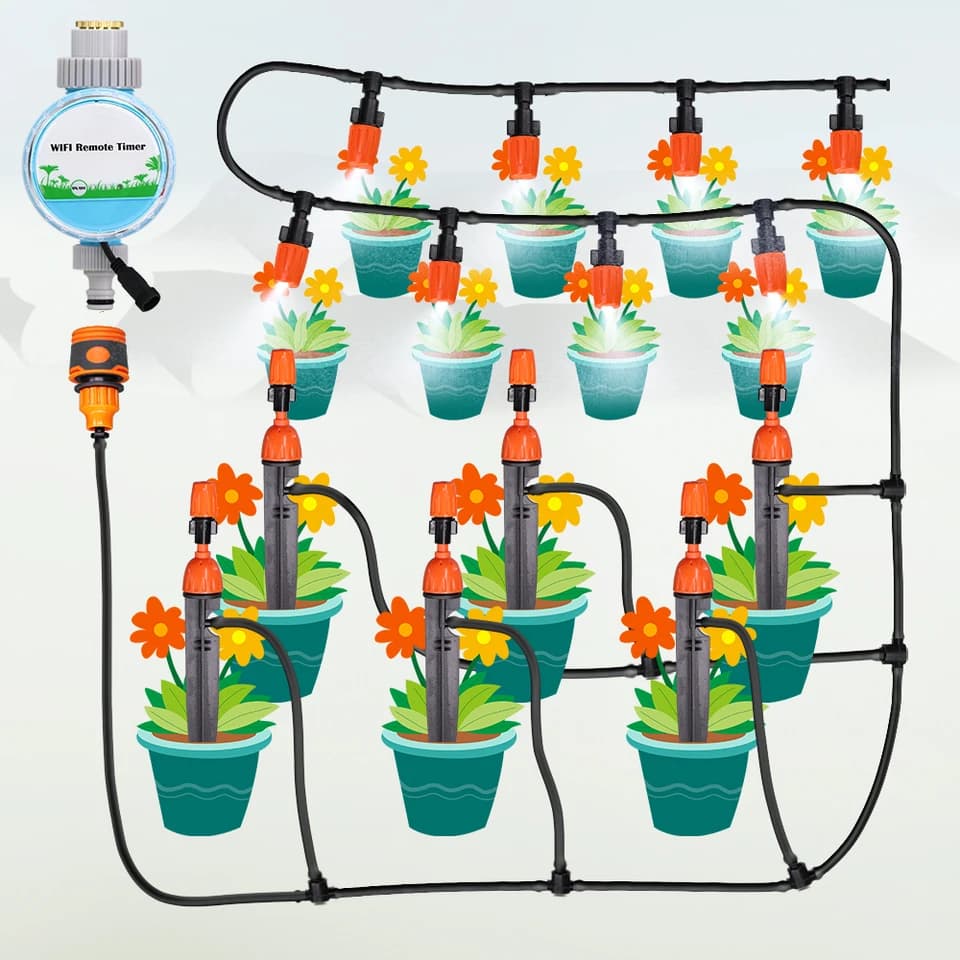 Garden Hose 4/7mm Micro Drip Irrigation Tube | 10/20/40m PVC Pipe | Agriculture Mist Spray - Thumbnail 4