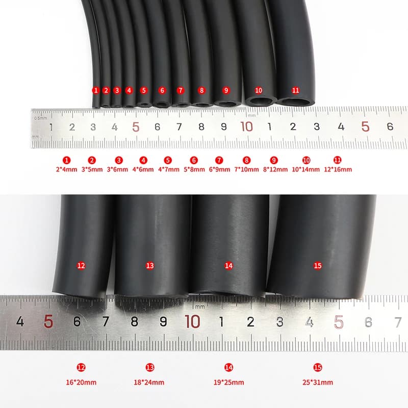 FKM Viton Washing Machine Hose | Oil/Acid Resistant | High Temp Fluorine Rubber Tube - Thumbnail 5