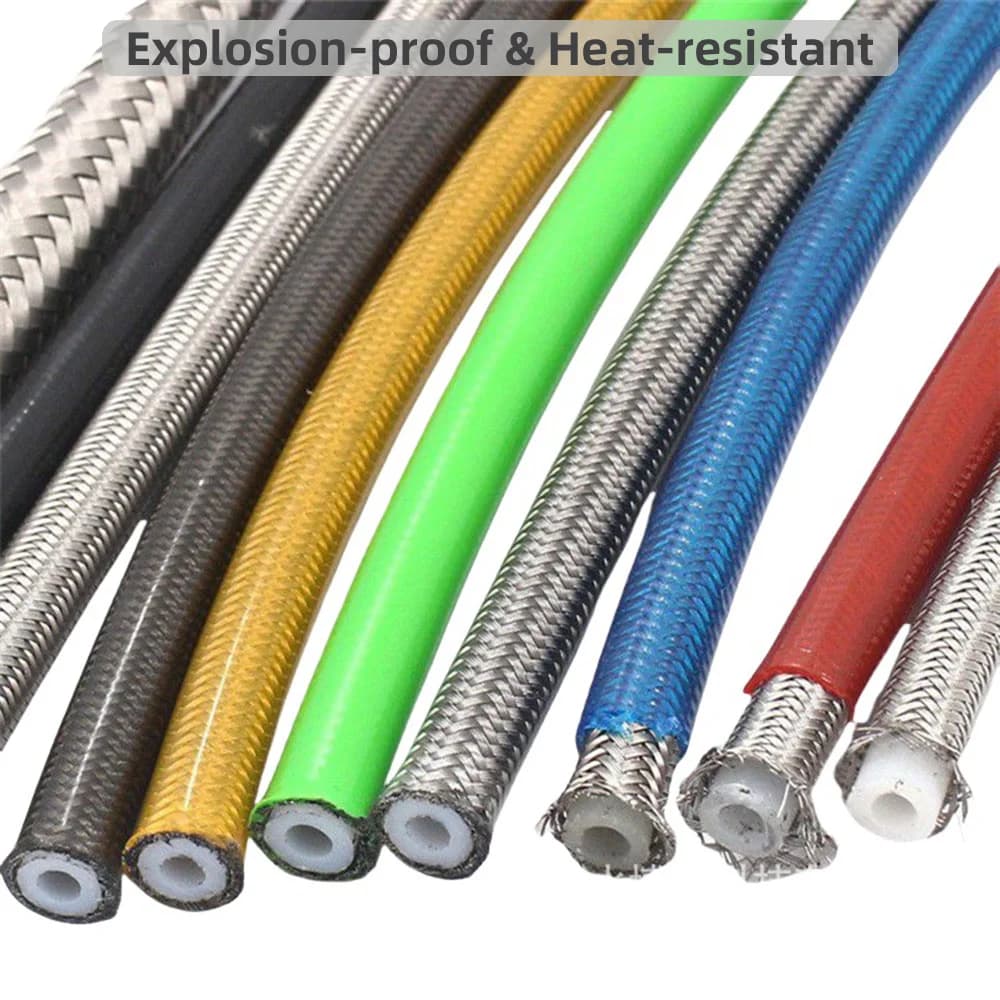 High-Performance Motorcycle Brake Line Kit | Steel-Braided & Heat-Resistant | Universal 3.2mm Fit - Thumbnail 3
