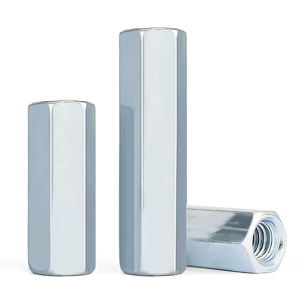 M4-M16 Zinc Plated Hex Coupling Nut | Standoff Rod Connector | For Ladder Standoffs & Gutters - Thumbnail 4