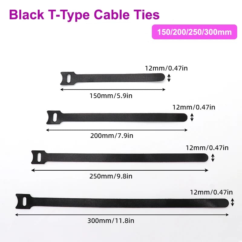T-Type Cavity Wall Ties | Hook & Loop Straps | Wire Organizer - Thumbnail 2