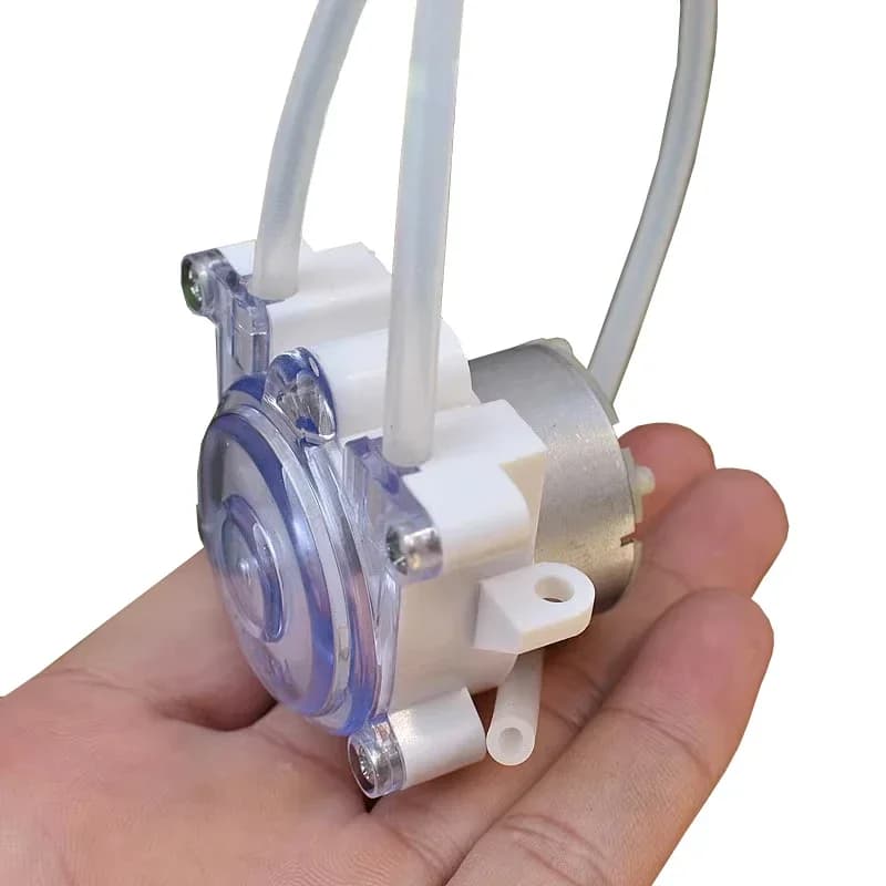Peristaltic Dosing Pump | DC 6V-12V Mini Liquid Squeeze Pump | 500 RPM for Lab Ink Sampling Applications - Thumbnail 2