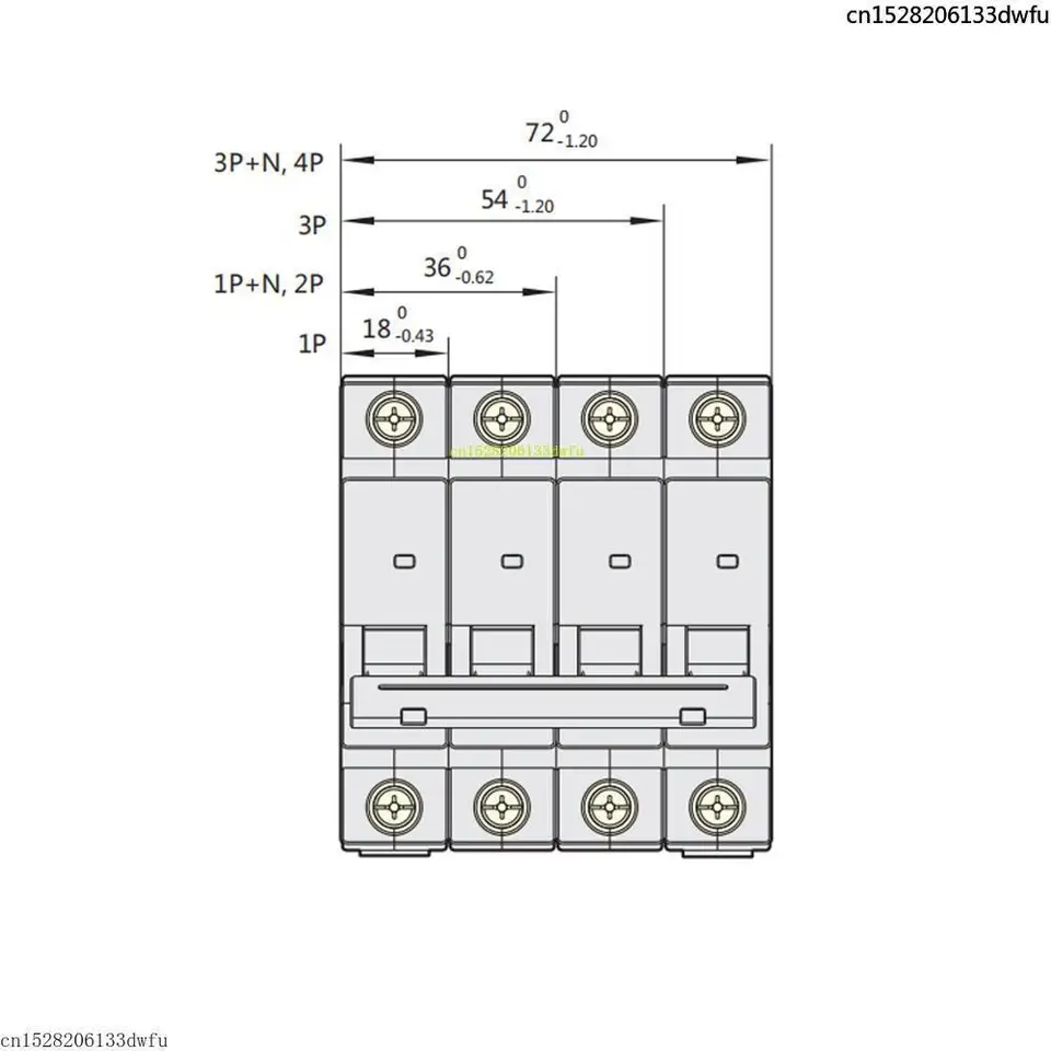 CHINT NXB-63 Miniature Circuit Breaker | 1P-4P, 230/400V AC | DIN Rail Mount - Thumbnail 4