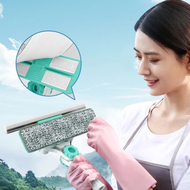 Window Cleaning Pole Telescopic | Extendable Washer & Scraper | High-Reach Dry/Wet - Thumbnail 5