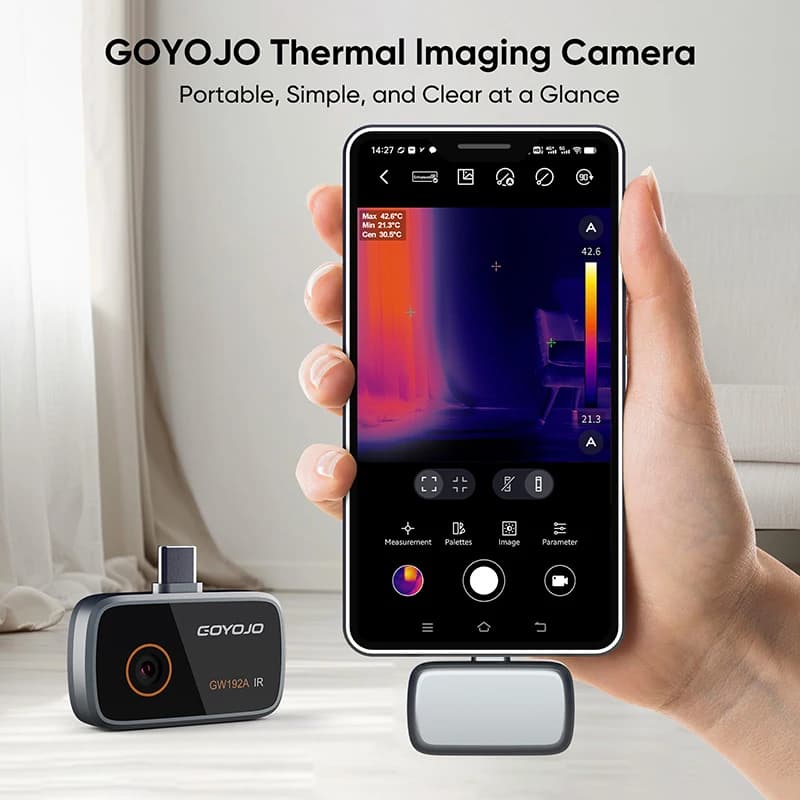 GW192A Thermal Camera | 25Hz Android Type-C | Solar Panel Fault Detection - Thumbnail 2