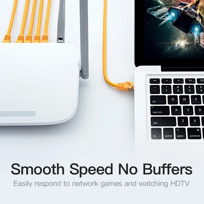 Ethernet Cable Cat6a UTP | RJ45 Patch Cord | Router & Modem Compatible - Thumbnail 5