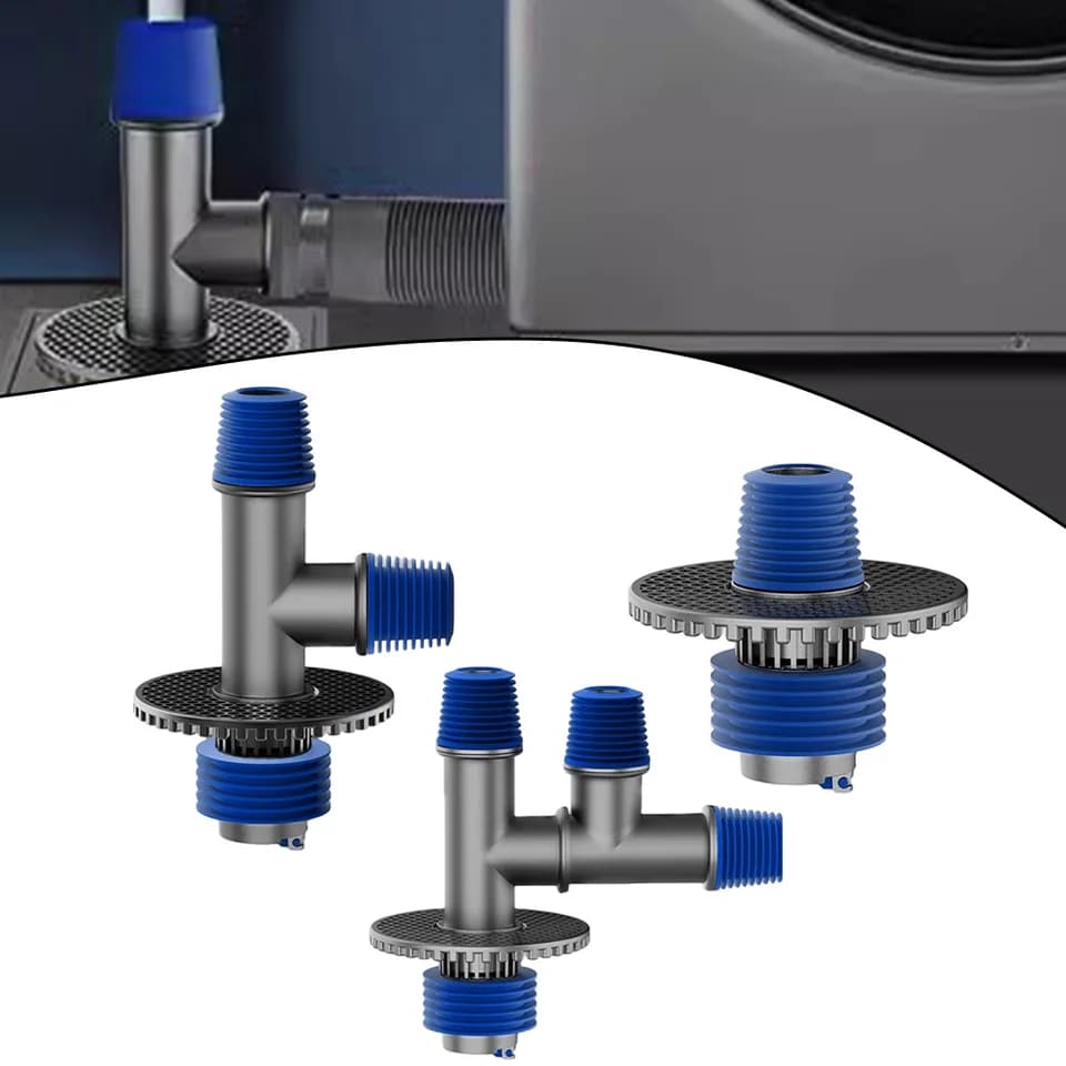 Industrial Floor Washing Machine Drain Connector | Universal Hose Adapter | Kitchen/Bathroom - Thumbnail 2