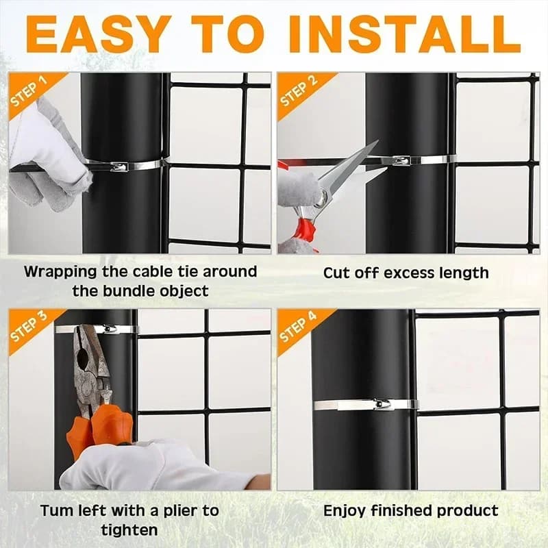 Cavity Wall Ties Stainless Steel | Heavy Duty Self-Locking Fasteners | Industrial Cable Management - Thumbnail 6