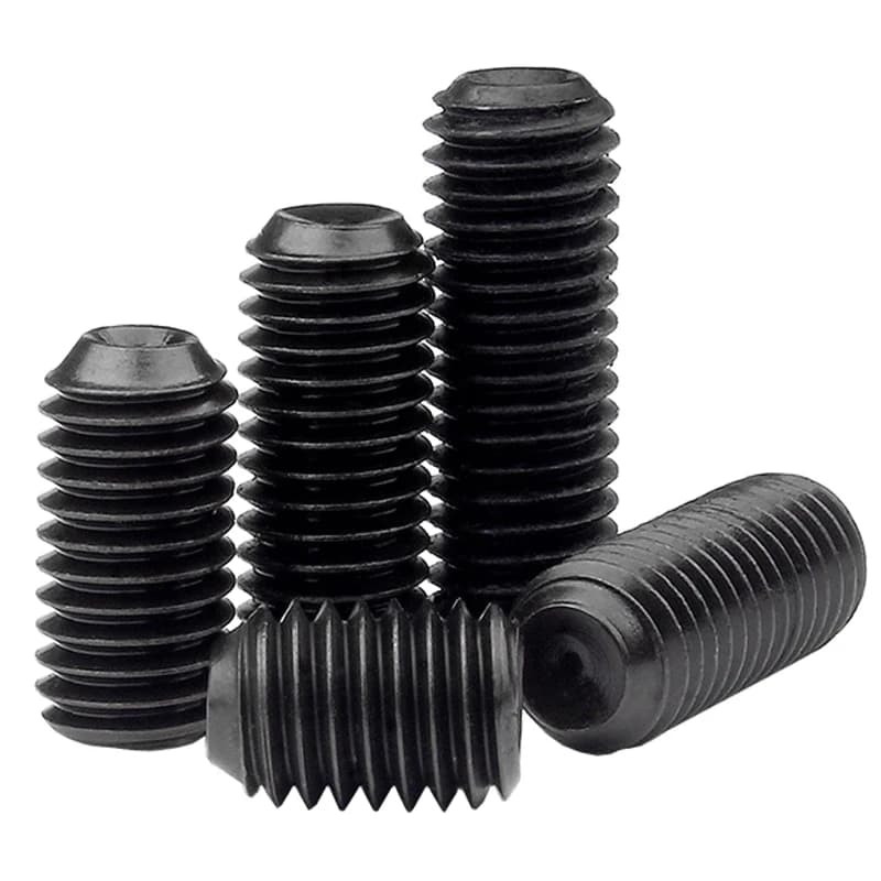 Grub Screws M1.6-M8 | Grade 12.9 Carbon Steel | DIN916 Hex Socket Set - Thumbnail 4