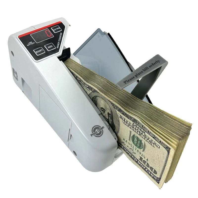 V30 Portable Note Counting Machine | Battery/Mains Powered | Cash & Banknote Counter - Thumbnail 6