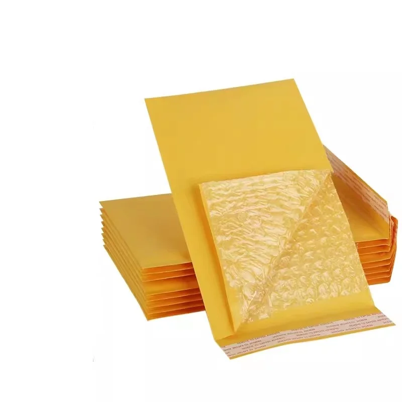 50 Yellow Mailing Bags | 12x18cm Waterproof Bubble Mailers | Medium Thick - Thumbnail 5