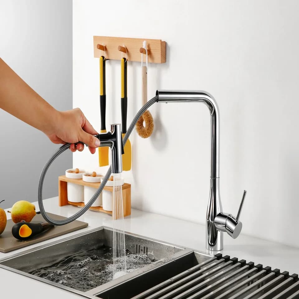 Washing Machine Hose | Nylon Braided Pull Out Tap Hose | 150-300cm Kitchen/Basin - Thumbnail 5
