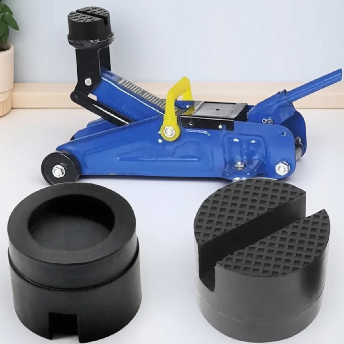 Car Jack Pads | Frame & Floor Protection | Heavy-Duty Rubber Lift Adapters - Image 1