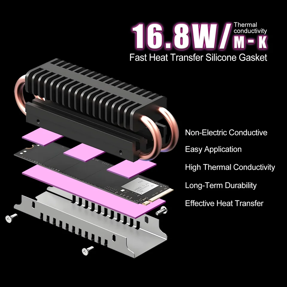 Maxtor Thermal Base Layer 16.8W/mk | CPU/GPU Heat Dissipation Pad | Motherboard Cooling - Thumbnail 4