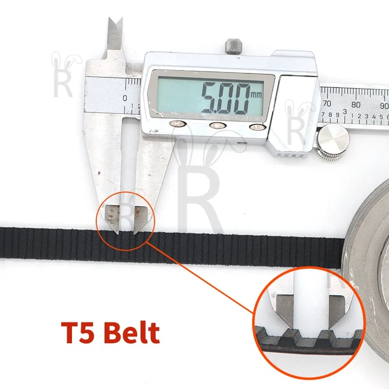 T5 Timing Belt | 135-475mm Length, 10-25mm Width | Trapezoidal Tooth Rubber - Thumbnail 5