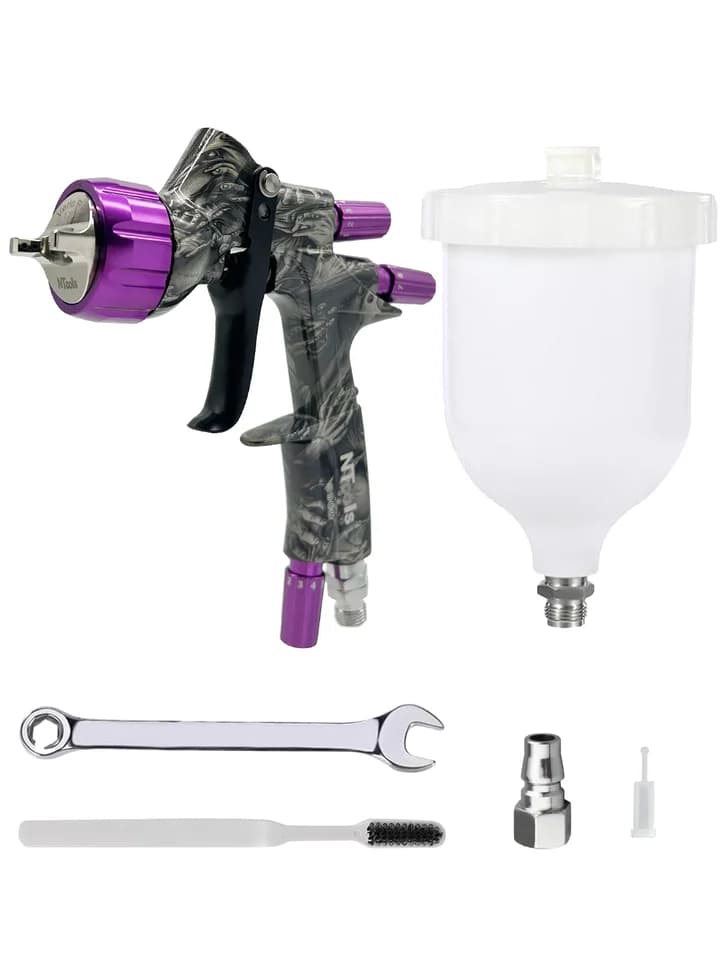 NTOOLS 1.3mm Paint Sprayer | HVLP Gravity Feed | Car & Aerograph Repair - Thumbnail 6