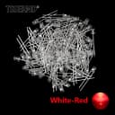 100pcs White-Red