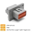 12P Flange Male