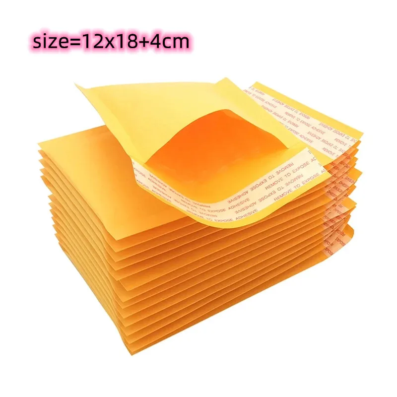 50 Yellow Mailing Bags | 12x18cm Waterproof Bubble Mailers | Medium Thick - Thumbnail 2