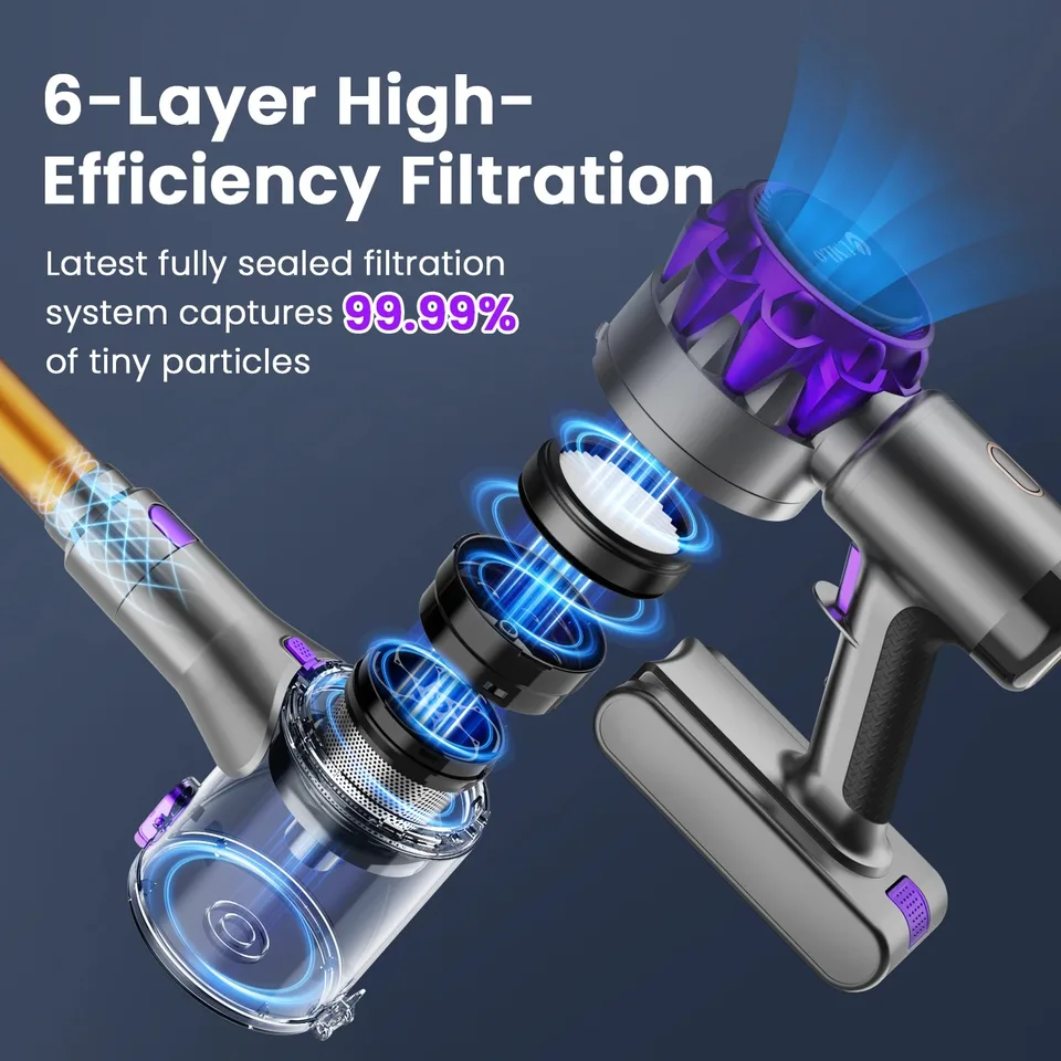 INSE S3P Carpet Spot Cleaner | 45Kpa Powerful Suction | 55-Min Run Time - Thumbnail 5