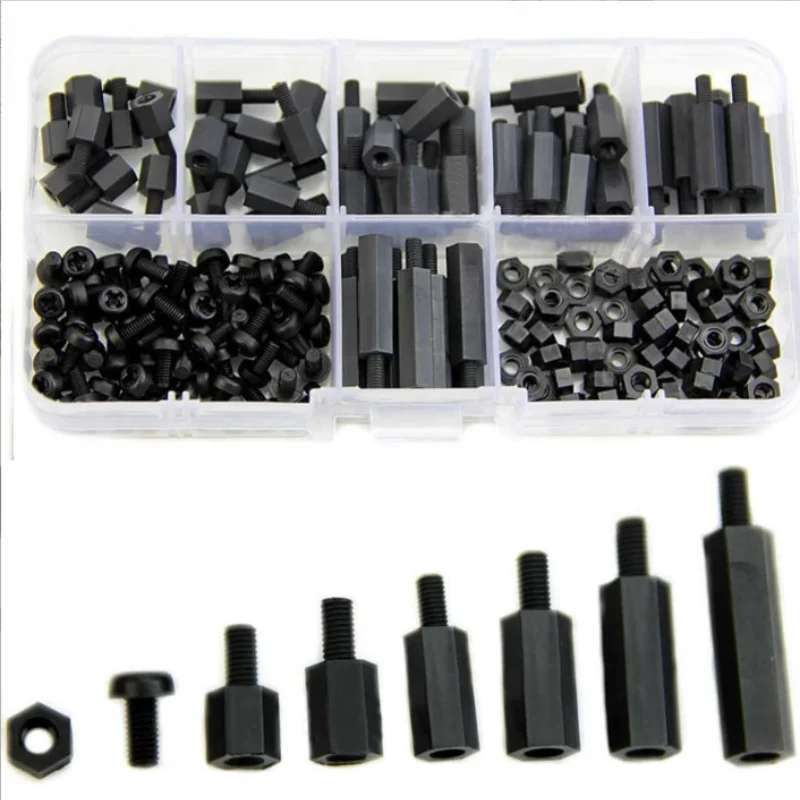 Standoff Spacer Kit | 180Pcs M3 Nylon Column Set | Motherboard & Wood Mounting Hardware - Image 1
