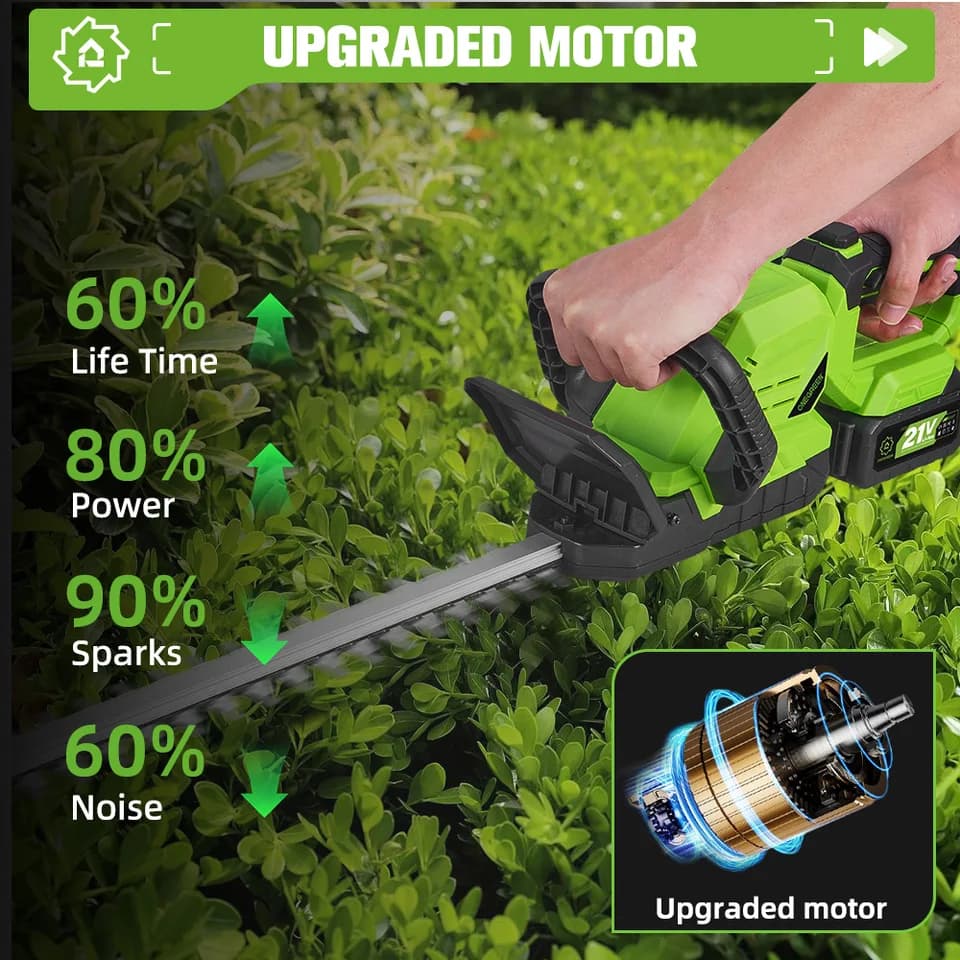 Brushless Hedge Trimmer | 2000W Cordless | For Makita 18V Battery - Thumbnail 7