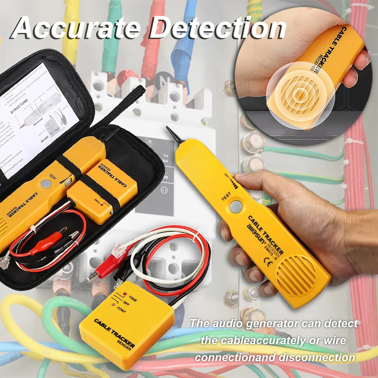 Wire Tracer Kit | Tone Generator & Probe | Circuit Continuity Tester - Thumbnail 2