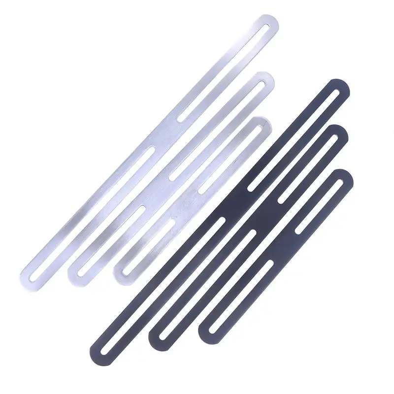 Angle Brackets | 180-Degree Mending Plate | Black Thickened Steel - Thumbnail 4