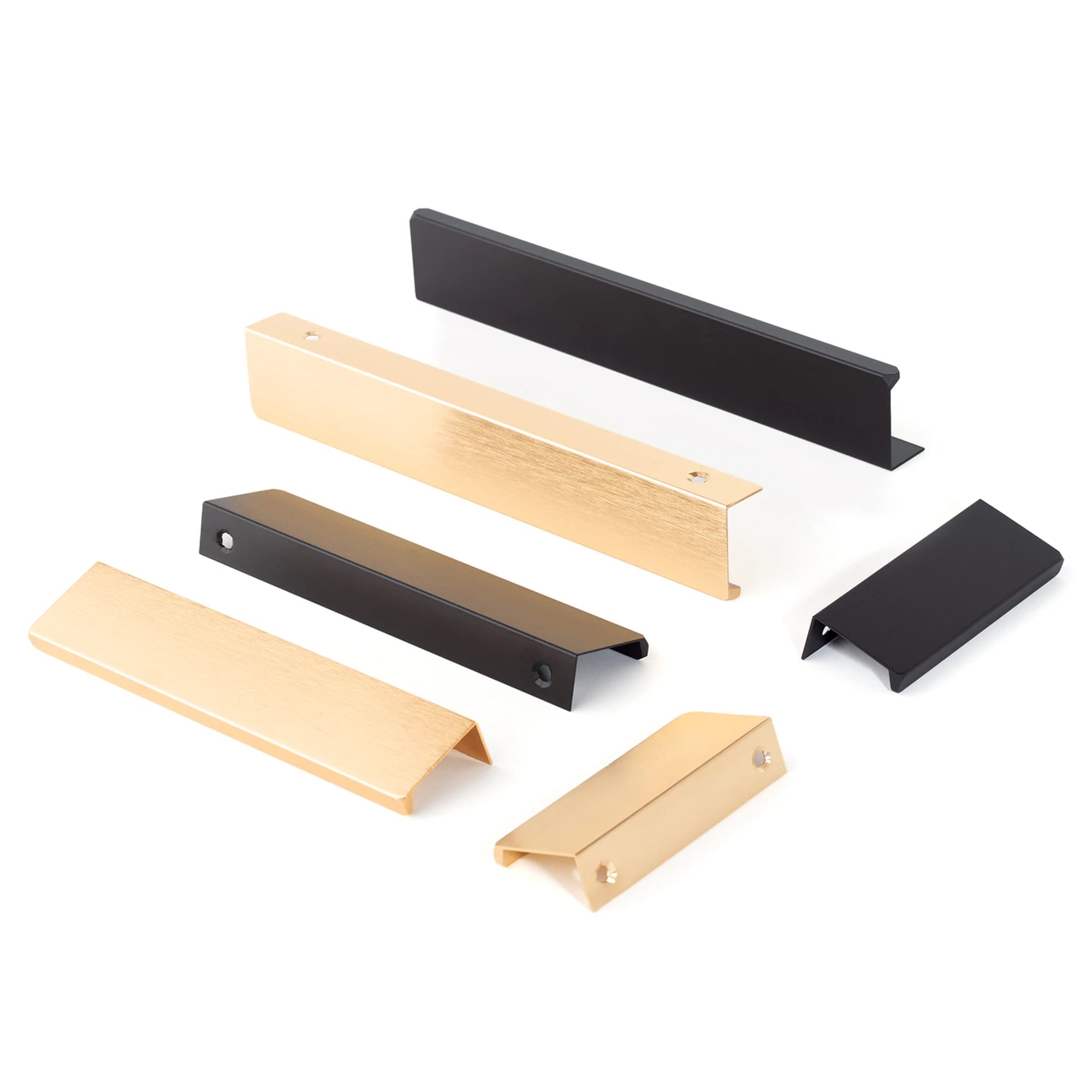 2PCS Aluminium Alloy Hidden Handles Golden Black Drawer Edge - Premium Home & Kitchen > Furniture with professional quality and features