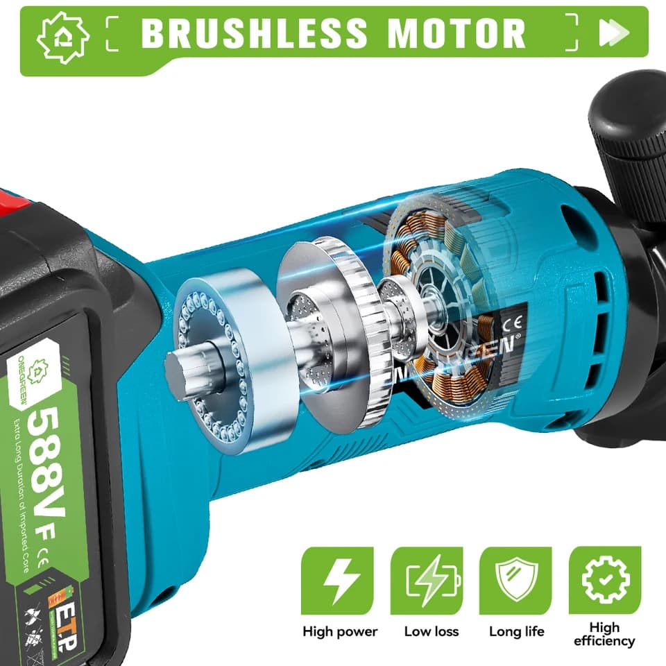 ONEGREEN 6 Speed Sheep Shears | 13 Teeth Electric Clipper | For Makita 18V Battery - Thumbnail 6