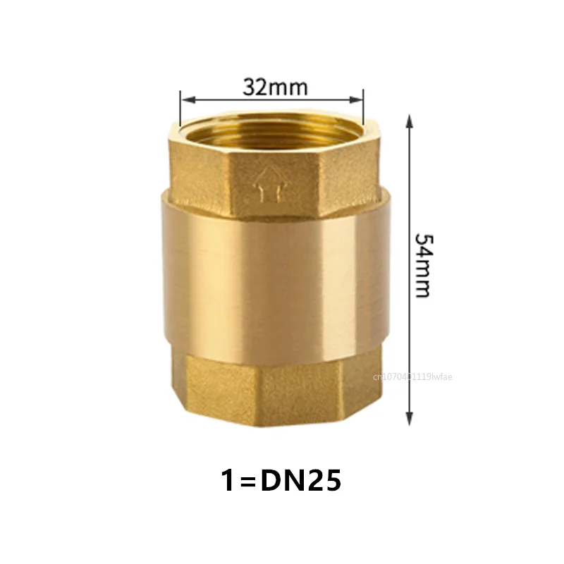 Brass Double Check Valve | NPT Female In-Line Spring | Water Control 1/2" - 2 - Thumbnail 5