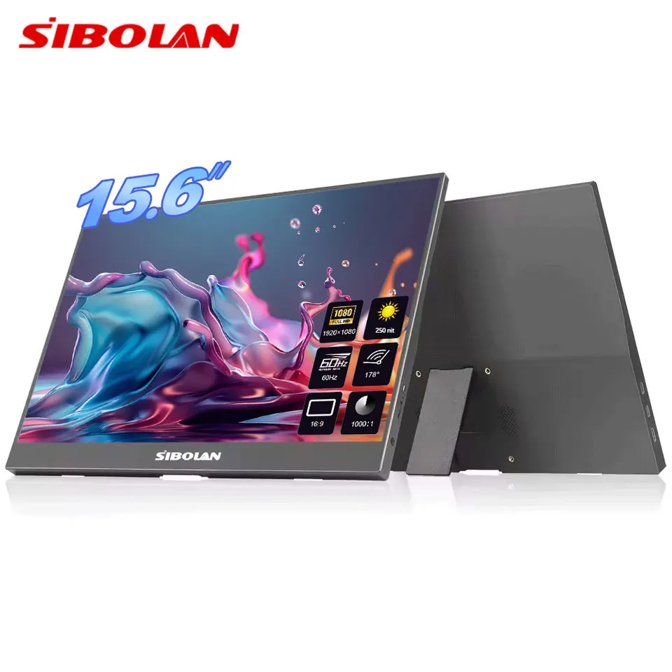 15.6" Portable Monitor 1080p 72% sRGB | Laptop Screen Extender | Win/Mac & Gaming - Thumbnail 4