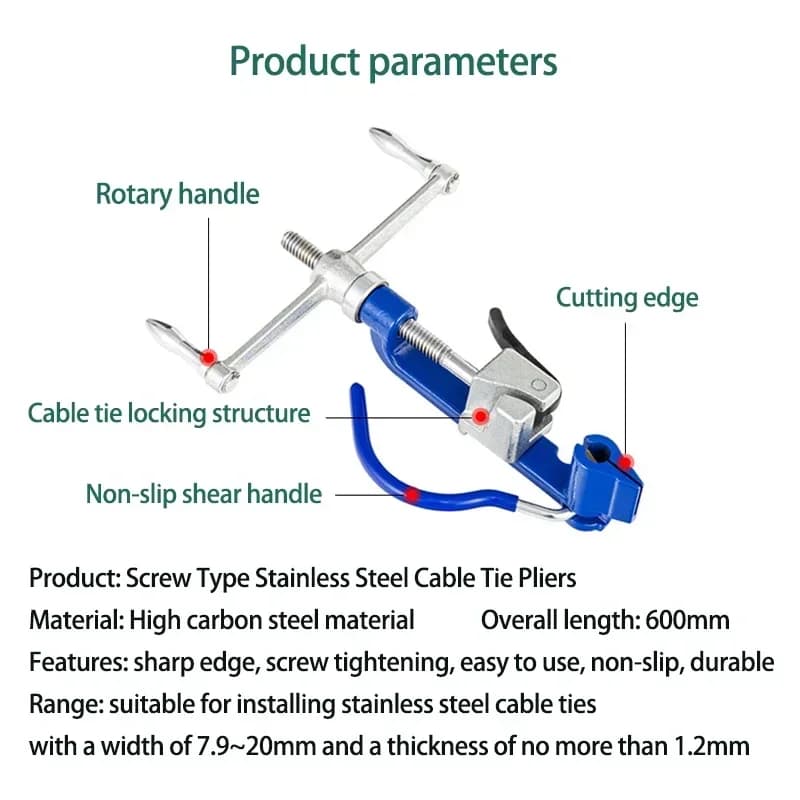 Cable Tie Tool for Screw-in Cavity Wall Ties | Fastening & Cutting | Industrial Grade - Thumbnail 4