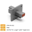 2P Flange Male