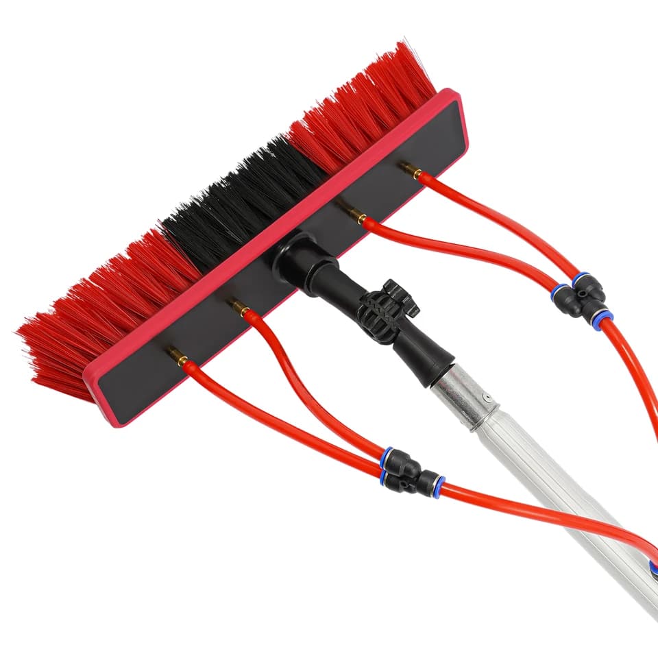 Telescopic Window Cleaning Pole 5m | Extendable Solar Panel Washer | High Reach Brush - Image 1