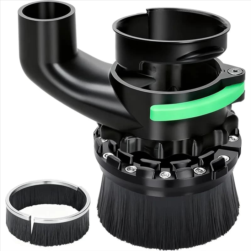 CNC Dust Shoe | 65mm & 69mm Fits | Dual-Brush Design for Superior Chip Collection - Image 1