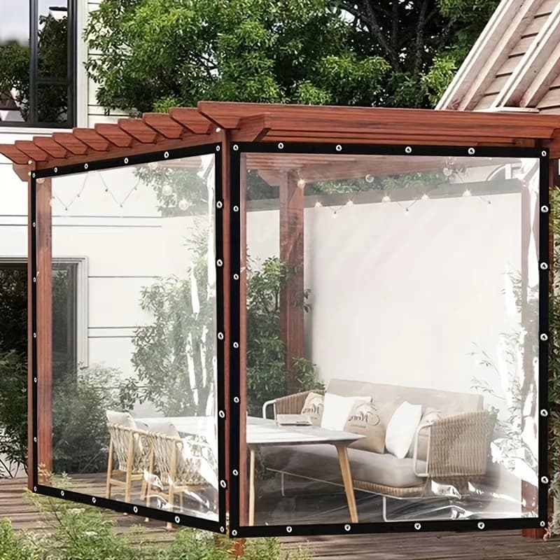Clear Tarpaulin | Heavy Duty PE Film | Garden & Greenhouse Cover - Thumbnail 3