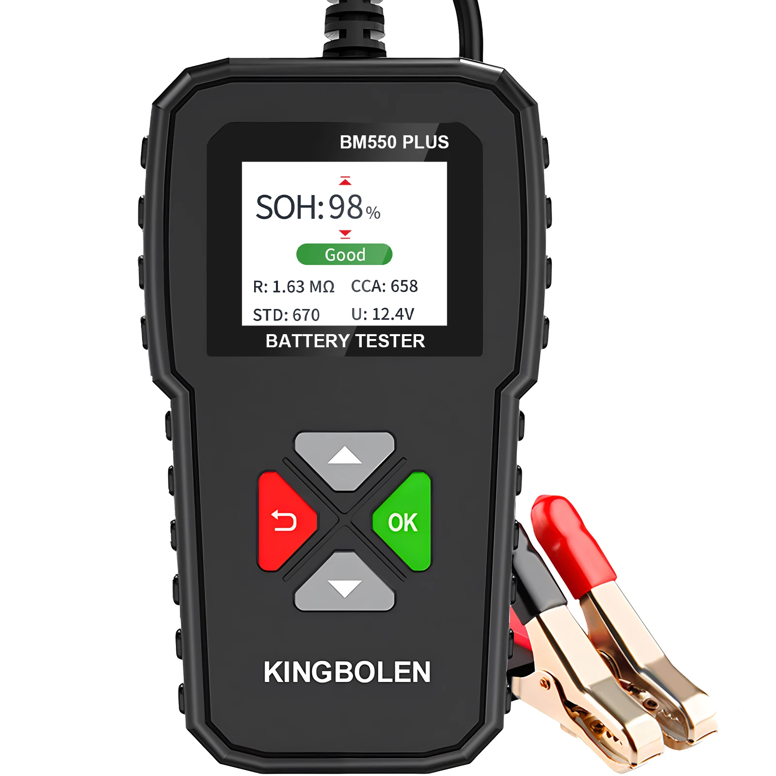 Car Battery Tester | 6V 12V 24V Systems | 100-2000 CCA, 2-200Ah Capacity