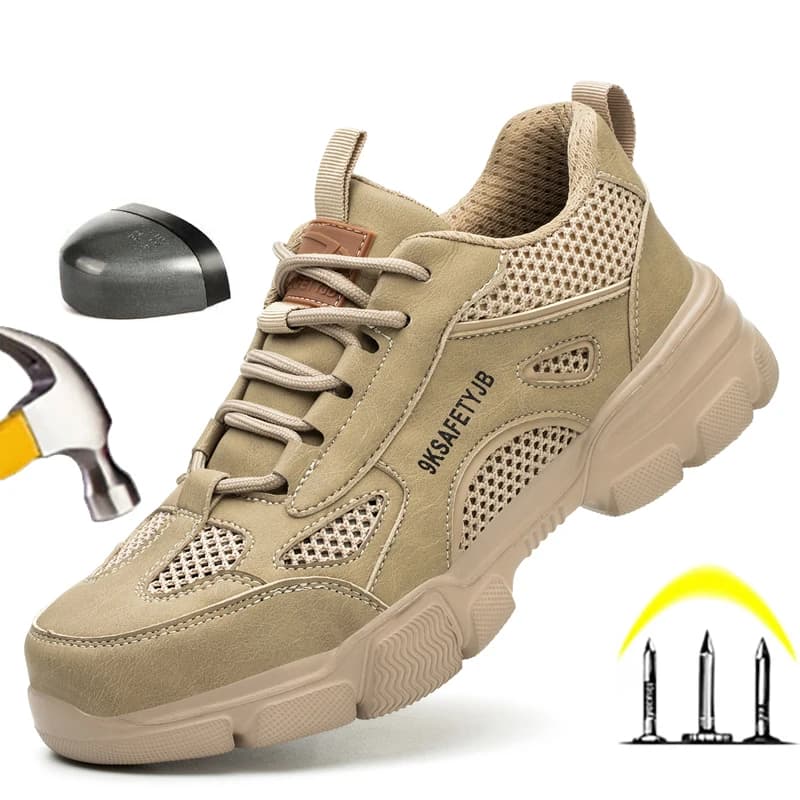 Steel Toe Cap Safety Boots | Lightweight Work Trainers | Unisex Industrial Footwear - Thumbnail 3