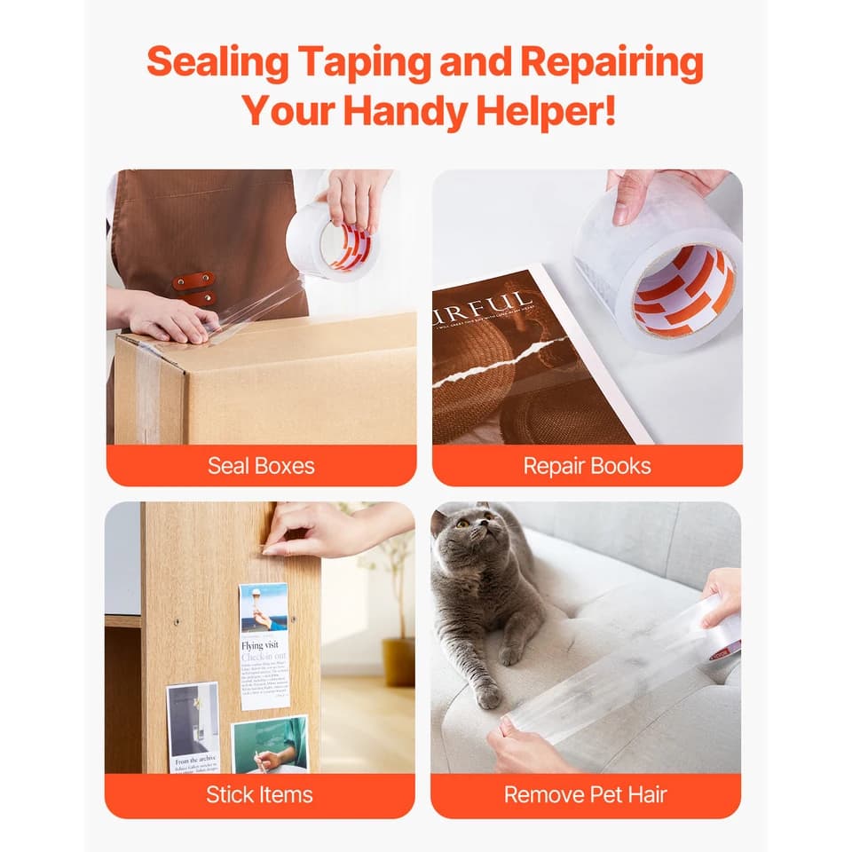 Clear Packing Tape | 7.6cm x 70m | High Viscosity for Secure Sealing - Thumbnail 5